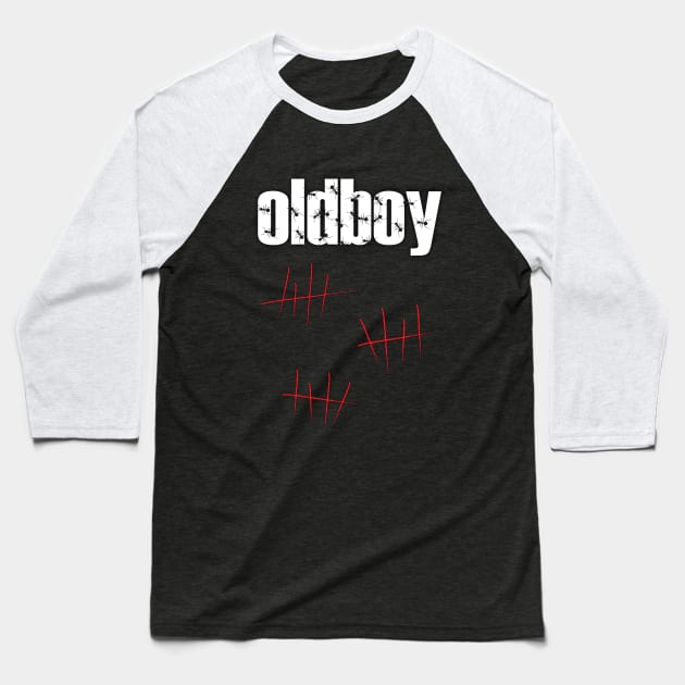 Oldboy Poster Baseball T-Shirt by Scar